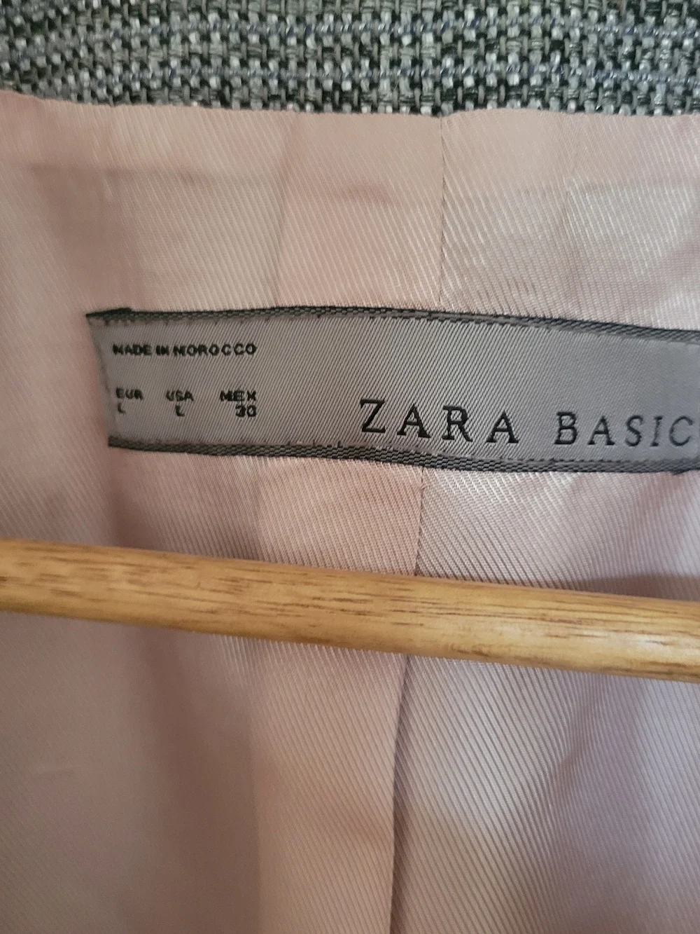 Zara collarless tweed